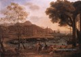 Scène portuaire avec deuil Héliades paysage Claude Lorrain